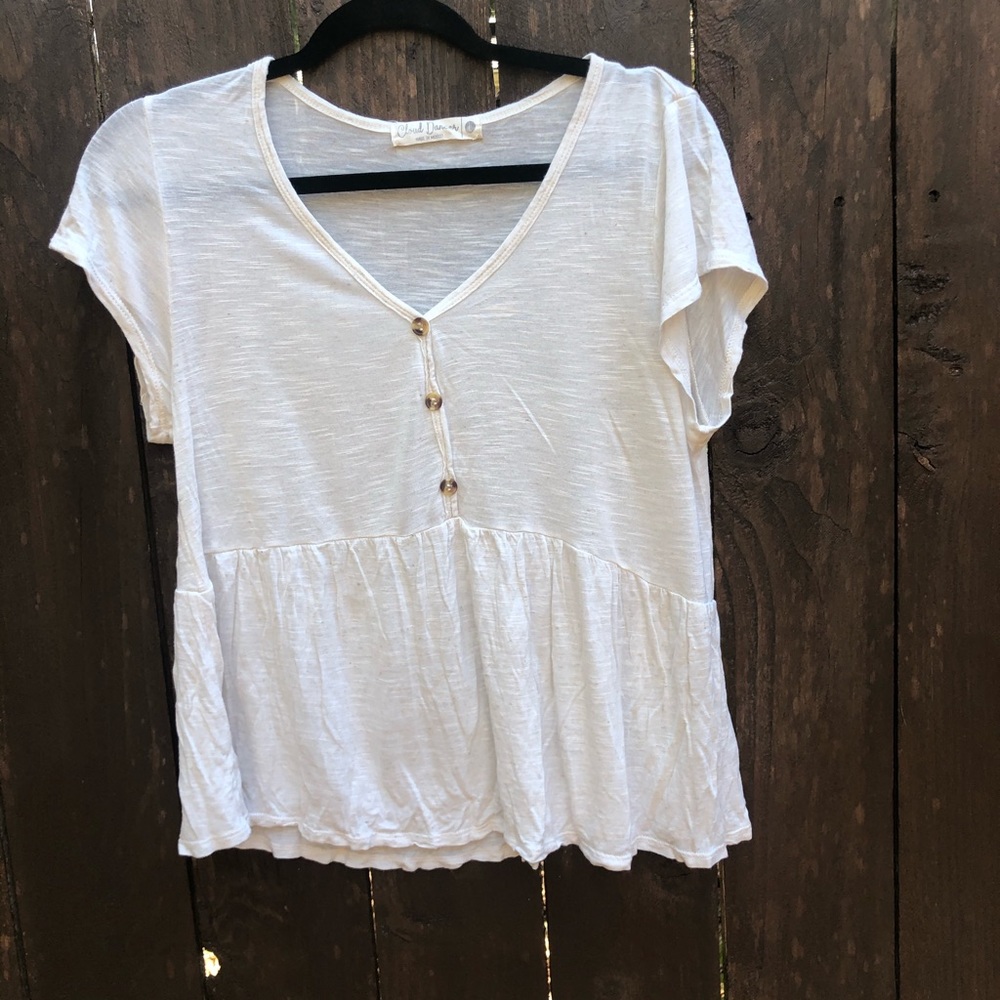 Peplum Tee Shirt Top